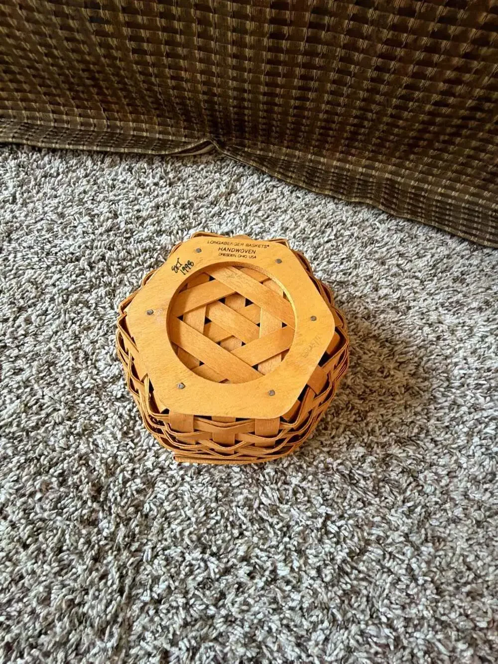 Longaberger 1998 hexagon